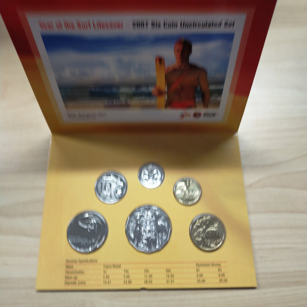 Australia 2007 Royal Australian Mint Uncirculated Year Coin Set Year of the Lifesaver