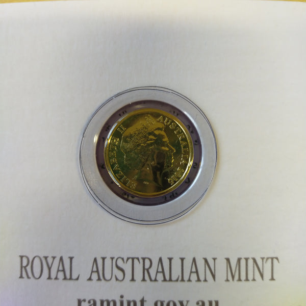 Australia 2015 Remembrance Day $2 'C' Mintmark Coloured Uncirculated Coin