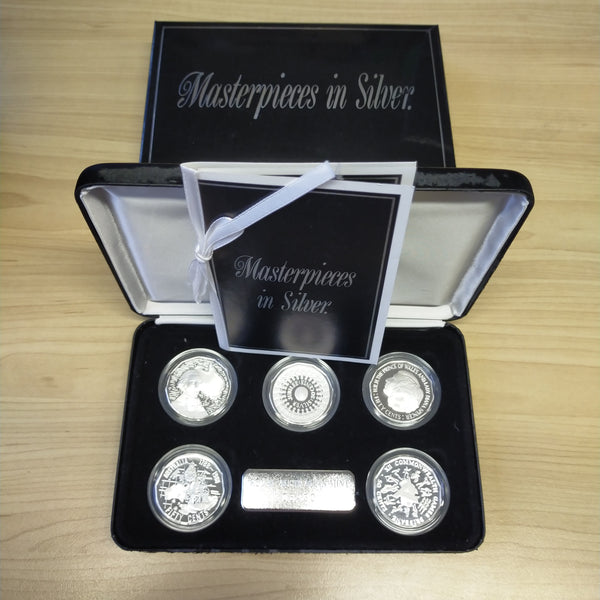 Australia 1989 Royal Australian Mint Masterpieces In Silver 5 Coin Set