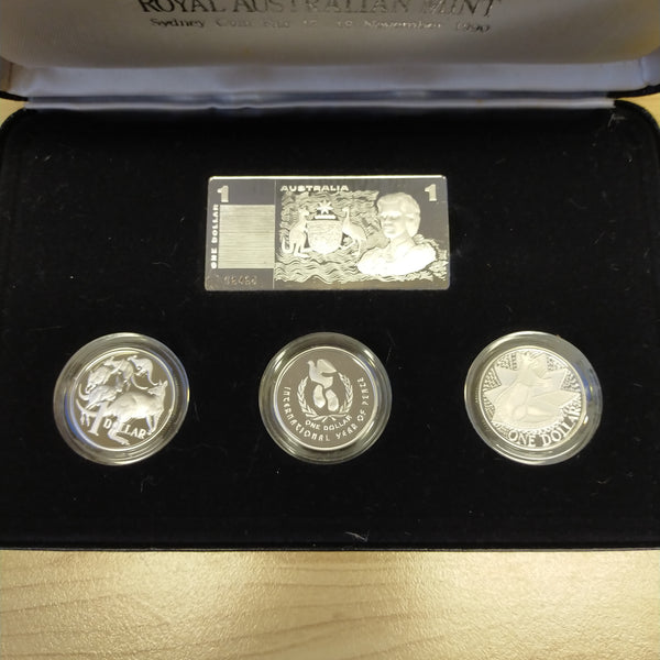 Australia 1990 Royal Australian Mint Masterpieces In Silver The Silver Dollars 4 Coin Set