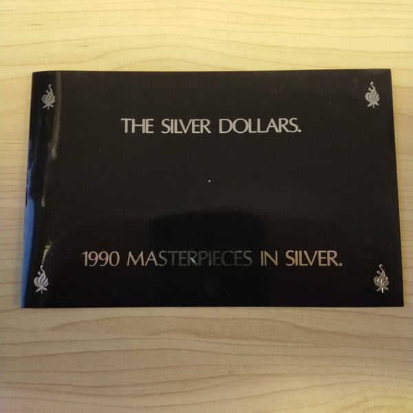 Australia 1990 Royal Australian Mint Masterpieces In Silver The Silver Dollars 4 Coin Set