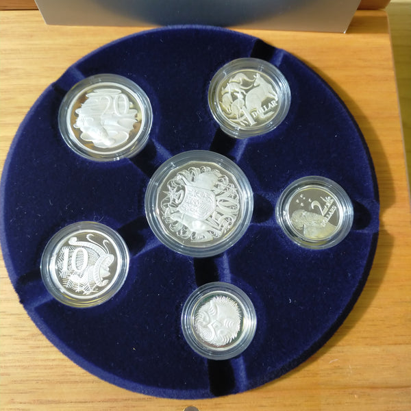 Australia 2004 Royal Australian Mint Fine Silver Proof Year Set of 6 Coins