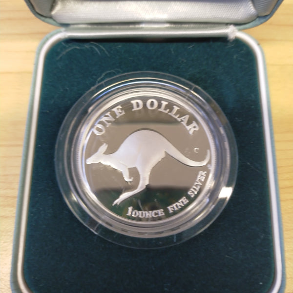 Australia 1998 Royal Australian Mint Kangaroo $1 Silver Proof Coin