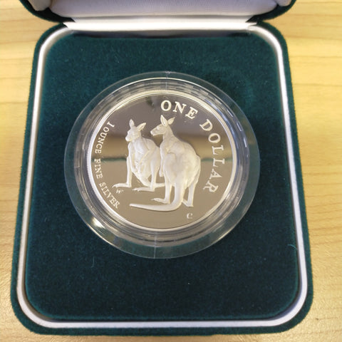 Australia 1999 Royal Australian Mint $1 Kangaroo Silver Proof Coin