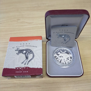 Australia 2003 Royal Australian Mint $1 Kangaroo Silver Proof Coin