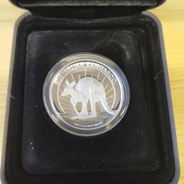 Australia 2011 Royal Australian Mint $1 Kangaroo Silver Proof High Relief Coin CERTIFICATE ERROR