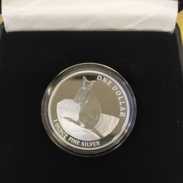 Australia 2012 Royal Australian Mint $1 Kangaroo Mareeba Rock-Wallaby Silver Proof Coin