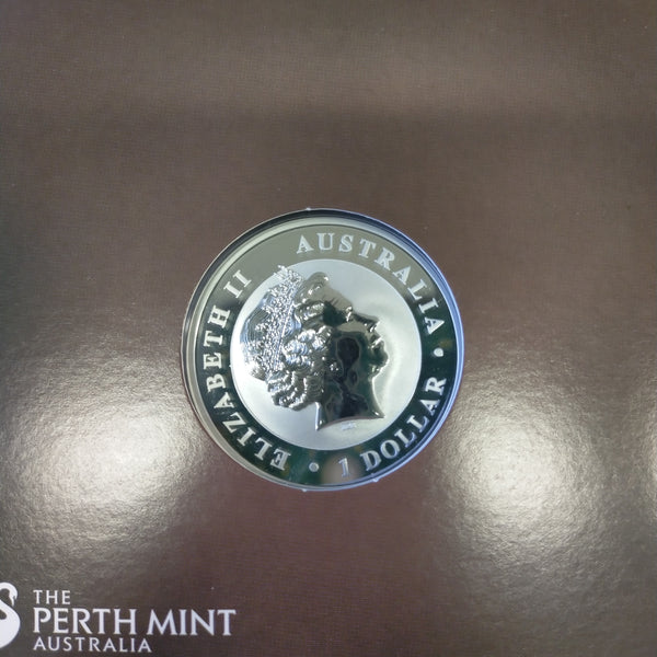 Australia 2012 Perth Mint $1 Beijing China International Coin Exposition Kangaroo Silver Coin