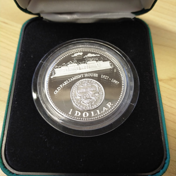 Australia 1997 Royal Australian Mint $1 Old Parliament House 1oz Silver Proof Coin
