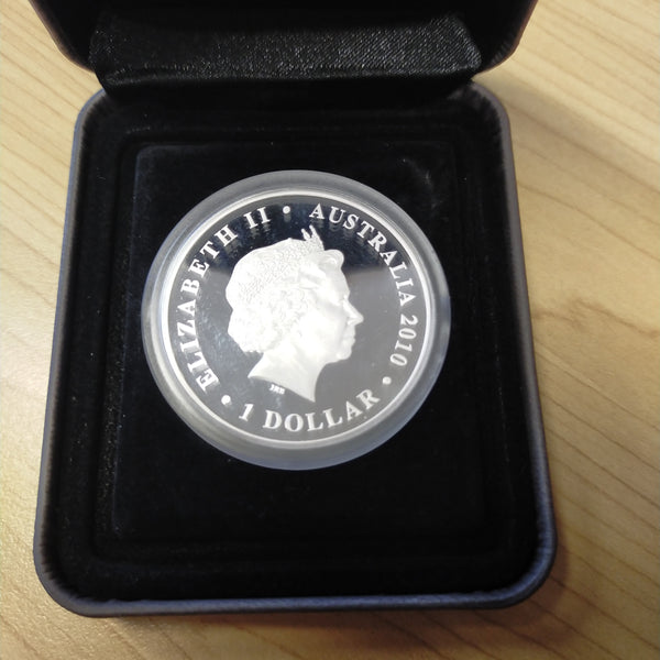 Australia 2010 Perth Mint Lachlan Macquarie Governor of NSW 1oz $1 Silver Proof Coin