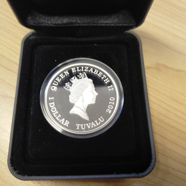 Tuvalu 2010 Perth Mint Working Dogs Labrador Retriever 1oz $1 Silver Proof Coin