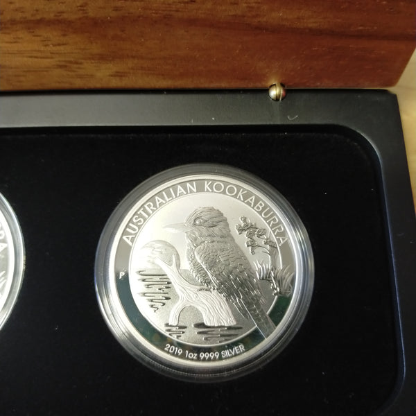 Australia 2019 Perth Mint Australian Kookaburra ANDA Special Edition 2 x 1oz $1 Proof Silver Coins