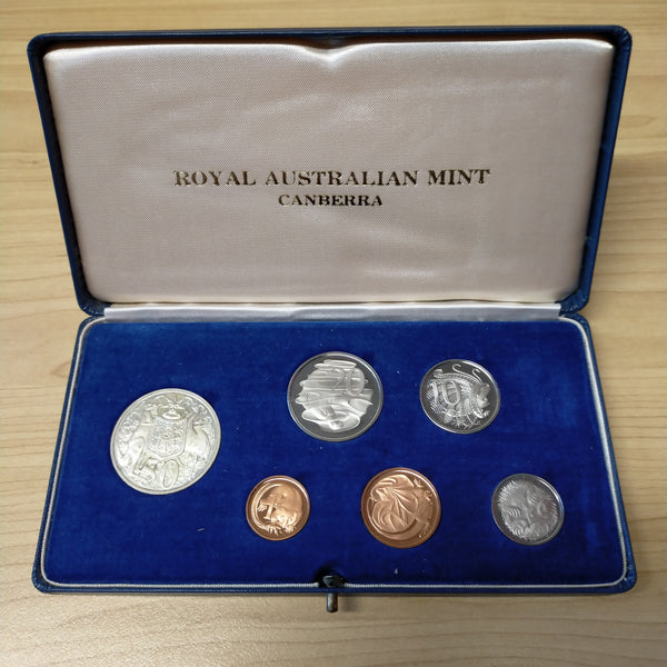 Australia 1966 Royal Australian Mint Proof Year Coin Set Light Blue Case - RARE