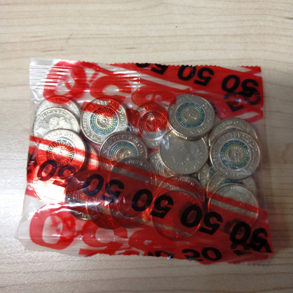 Australia 2017 Royal Australian Mint $2 Coloured Lest We Forget Mint Bag of Coloured Coins