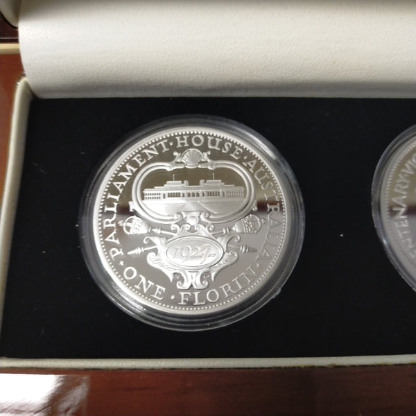 Australia 2011 Perth Mint Australian Commemorative Florin Silver Proof Coin Collection 4 x 1oz Silver Proof Coins