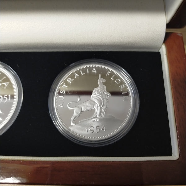 Australia 2011 Perth Mint Australian Commemorative Florin Silver Proof Coin Collection 4 x 1oz Silver Proof Coins