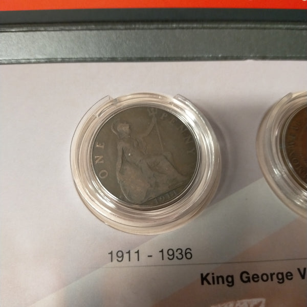 Downies Pennies of the British Empire UK NZ Australian 10 Coin Set