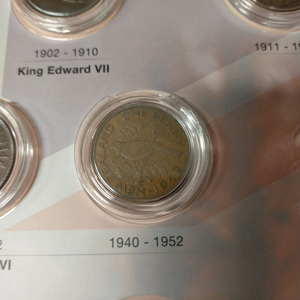 Downies Pennies of the British Empire UK NZ Australian 10 Coin Set