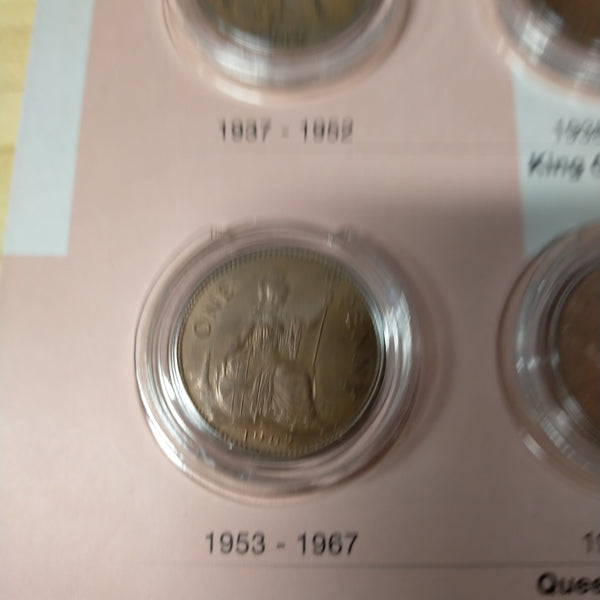 Downies Pennies of the British Empire UK NZ Australian 10 Coin Set