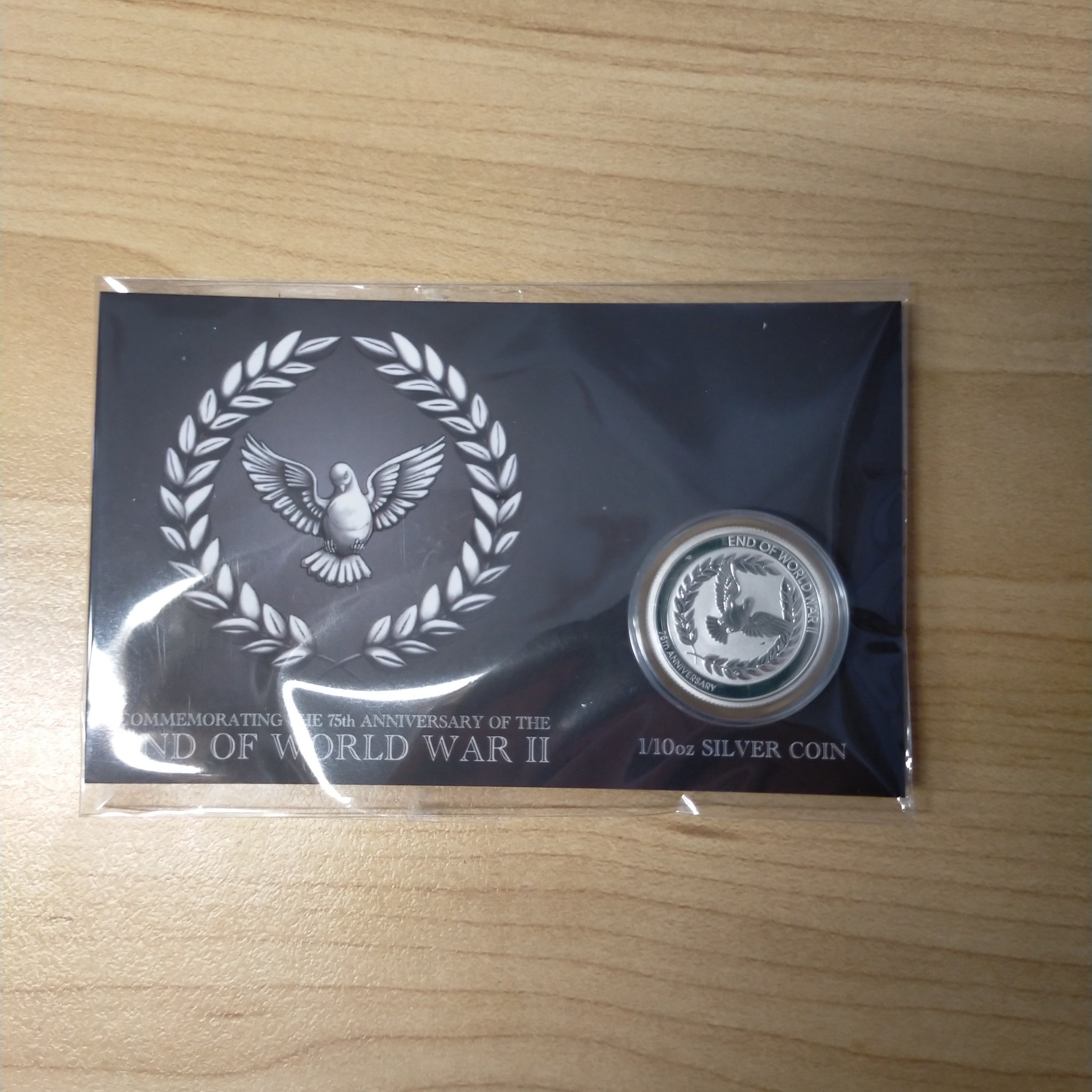 Australia 2020 Perth Mint 10c Commemorating The 75th Anniversary of the End of WWII 1/10oz Silver Coin