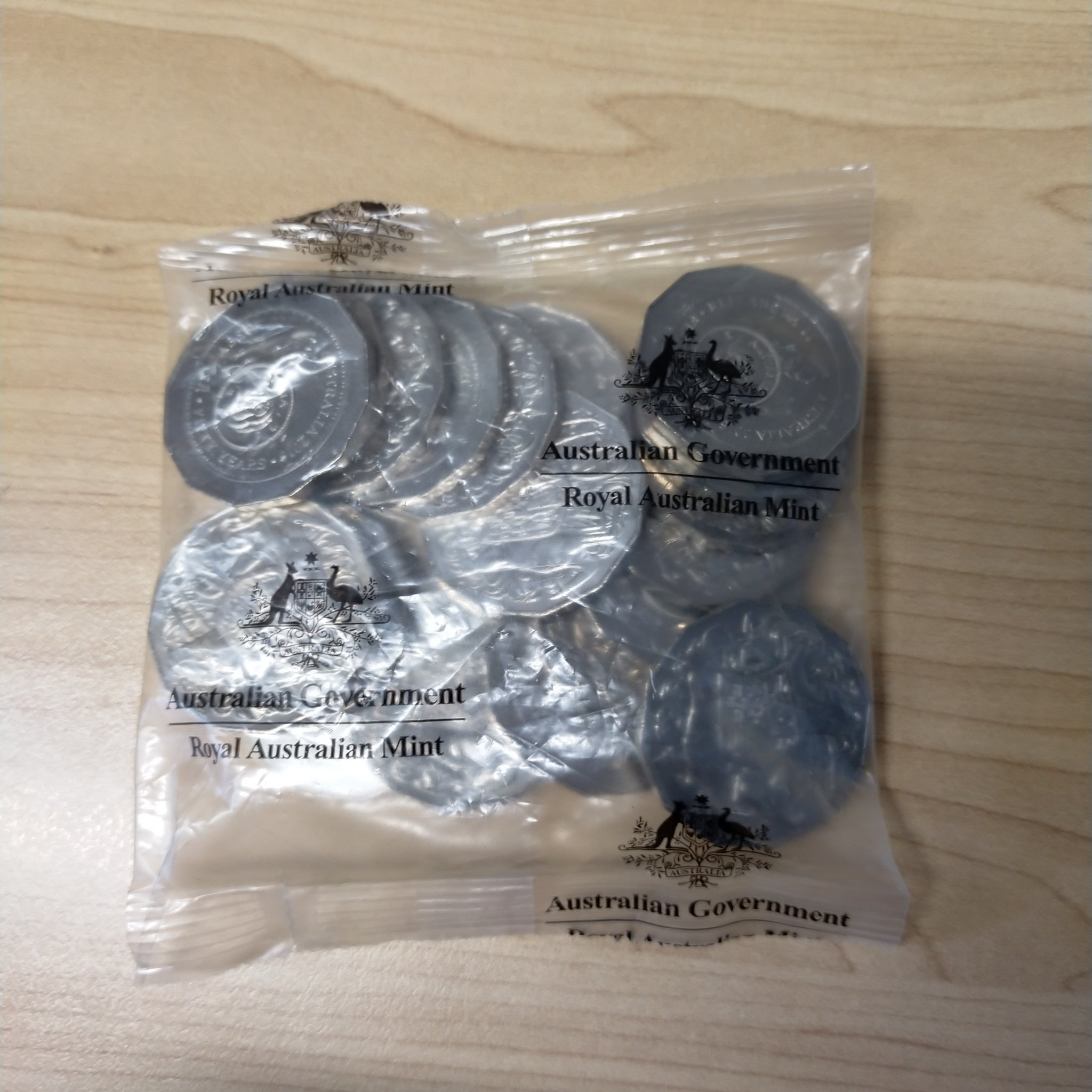Australia 2016 Royal Australian Mint Changeover 50 Years of Decimal Currency 50c Mint Bag of 20 Uncirculated Coins
