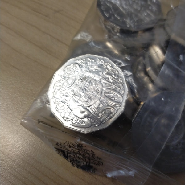 Australia 2016 Royal Australian Mint Changeover 50 Years of Decimal Currency 50c Mint Bag of 20 Uncirculated Coins