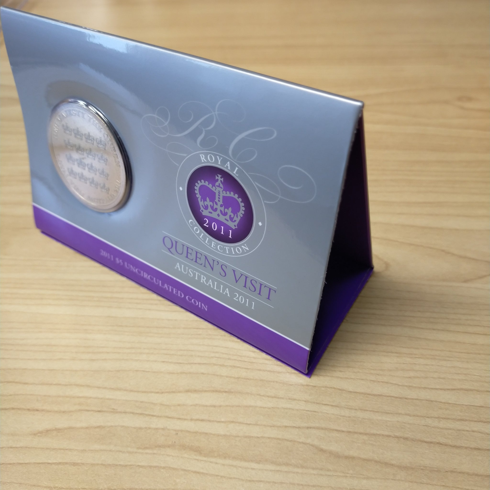 Australia 2011 Royal Australian Mint $1 and $5 Royal Visit Queen Elizabeth 2 Coin Set