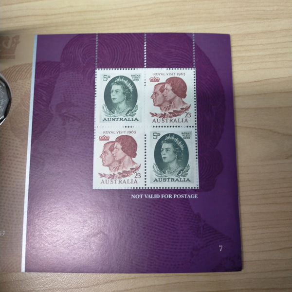 2006 Royal Australian Mint Queen Elizabeth II Royal Visits To Australia Coin and Stamps Set Prestige Booklet