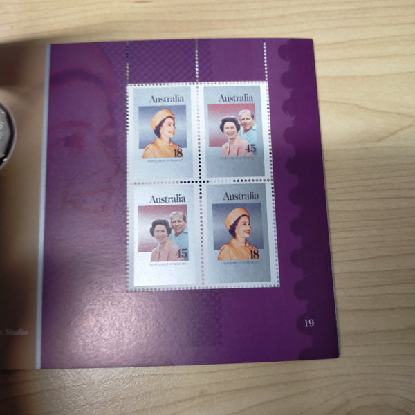2006 Royal Australian Mint Queen Elizabeth II Royal Visits To Australia Coin and Stamps Set Prestige Booklet