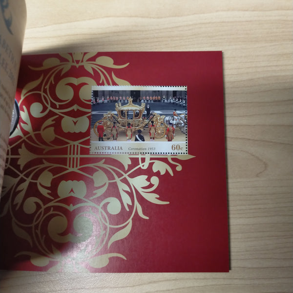 2013 Australia Post Royal Jubilees 50c Coin and Stamps Set