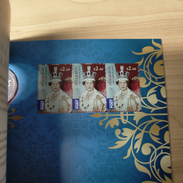 2013 Australia Post Royal Jubilees 50c Coin and Stamps Set
