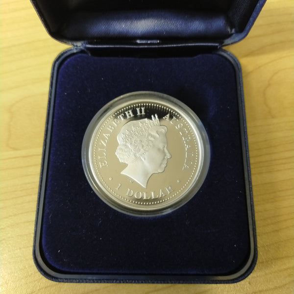2007 Australian Antarctic Territory $1 Davis Station 1oz Silver Proof Coin - NO CERTIFICATE