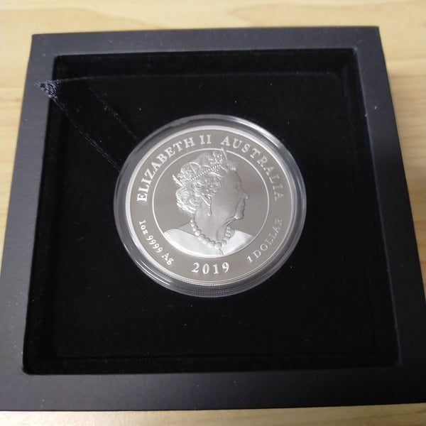 Australia 2019 Perth Mint 50th Anniversary of the Moon Landing 1oz Silver Proof Coin