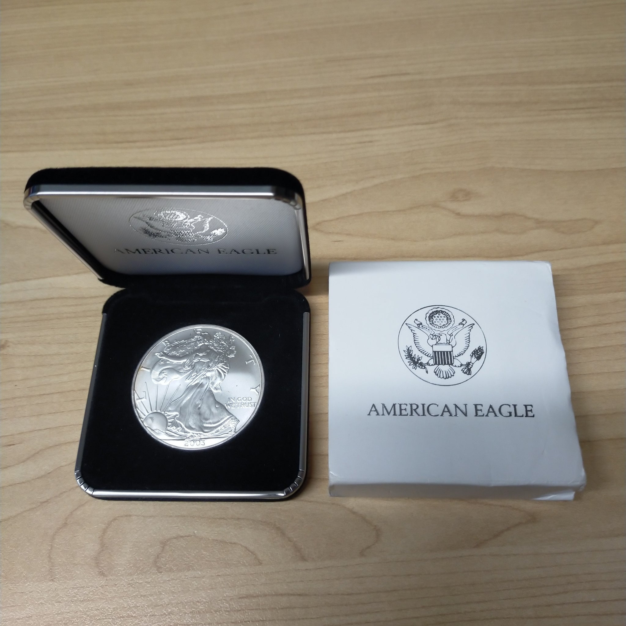 USA United States of America 2003 Liberty Walking American Eagle Silver Coin