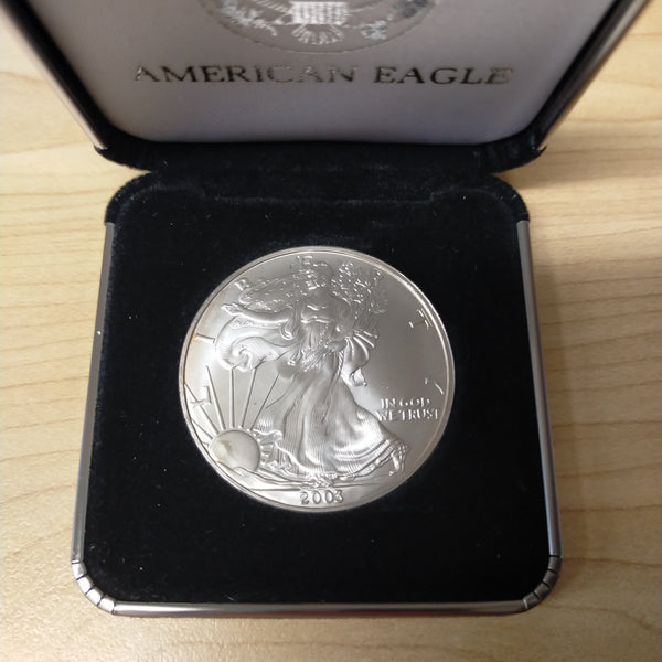 USA United States of America 2003 Liberty Walking American Eagle Silver Coin