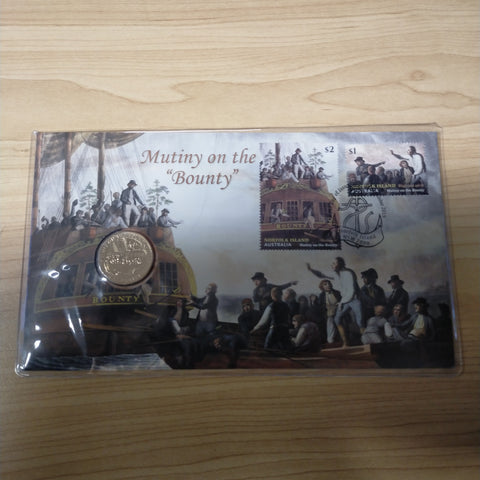 2019 Australia Post Mutiny on the Bounty $1 PNC First Day of Issue