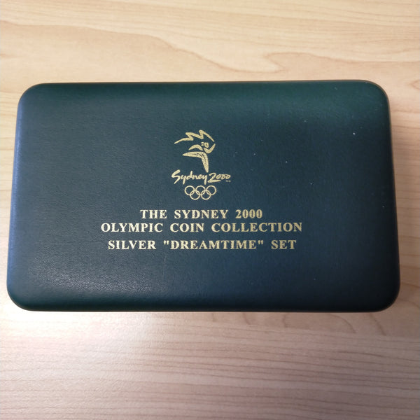 Australia 2000 Royal Australian Mint Perth Mint $5 Sydney Olympics The Dreamtime Set Silver Proof 2 Coin Set - RARE