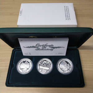 Australia 2000 Royal Australian Mint Perth Mint $5 Sydney Olympics The Host City Set Silver Proof 3 Coin Set