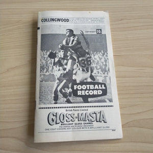 VFL 1969 June 14 Collingwood v Geelong Football Record