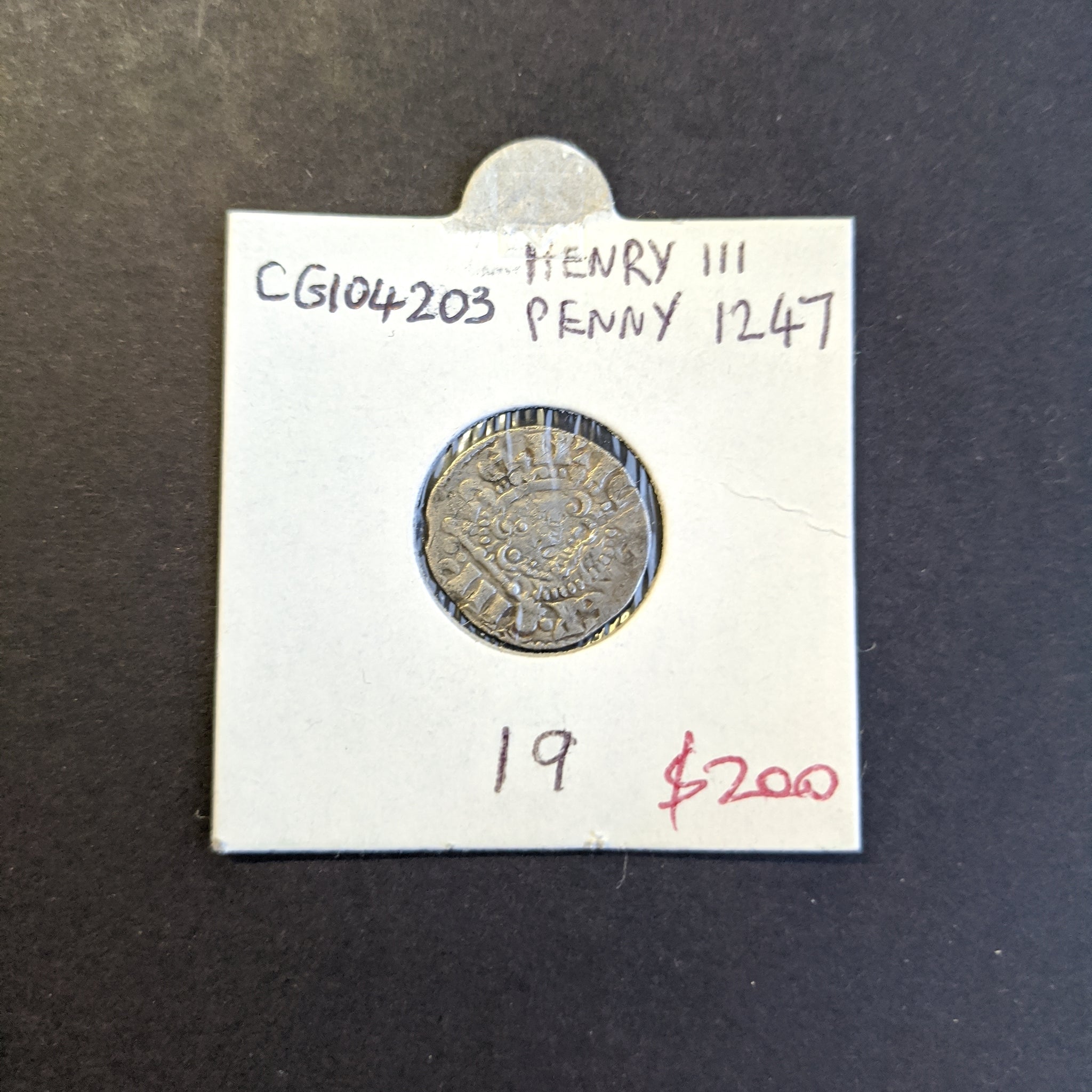Great Britain 1247 Henry III Penny