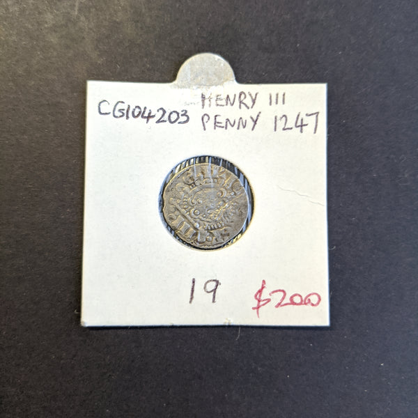 Great Britain 1247 Henry III Penny