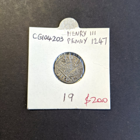 Great Britain 1247 Henry III Penny