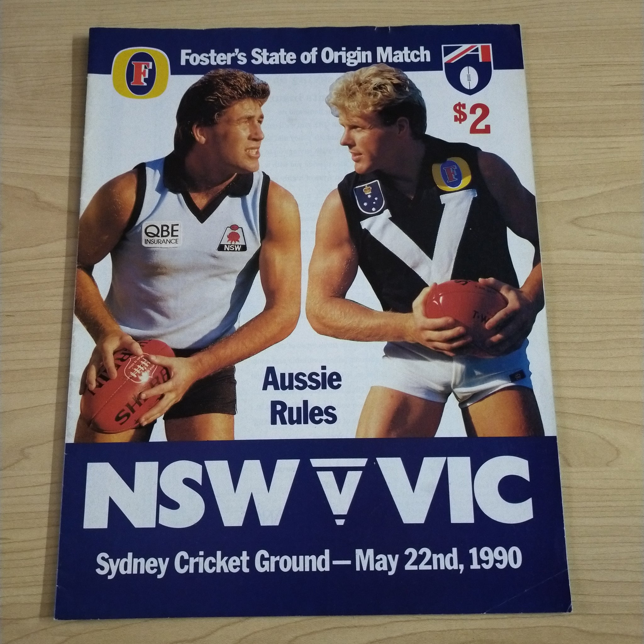 Football Record 1990 Foster's State of Origin Match NSW v Victoria, Sydney Cricket Ground