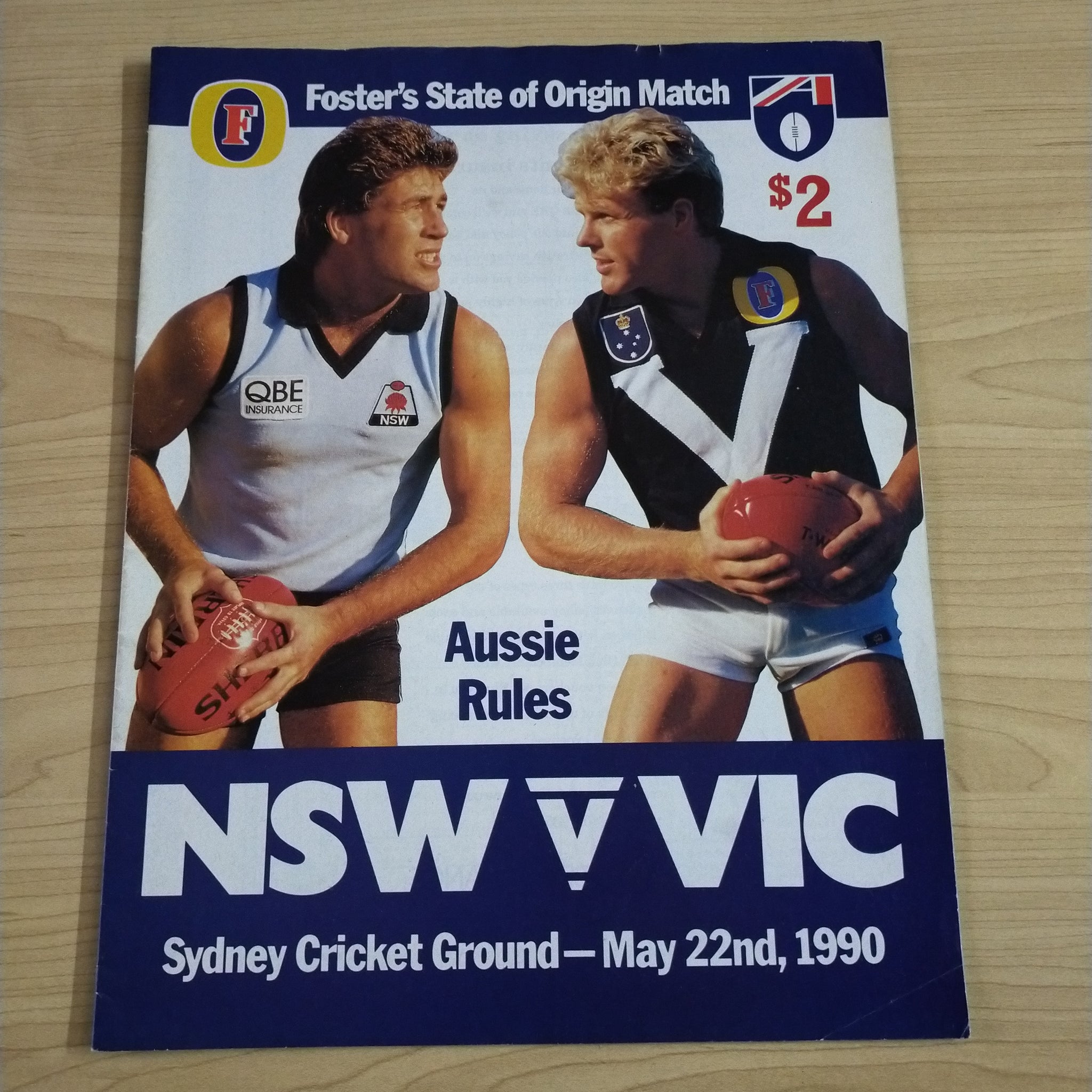 Football Record 1990 Foster's State of Origin Match NSW v Victoria, Sydney Cricket Ground