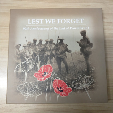 Australia 2008 Perth Mint Australia Post Lest We Forget 90th Anniversary of the End of WWI Coin and Stamp Set