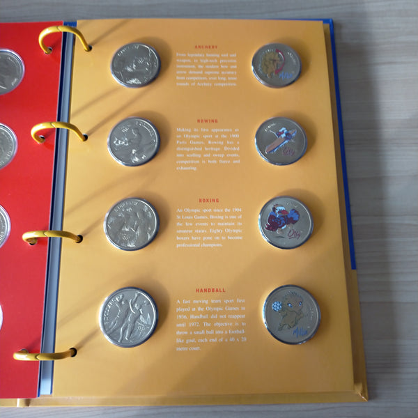 Australia 2000 Royal Australian Mint Perth Mint Sydney Olympics Mascot Medallion and Bronze Sports 56 Coin Set