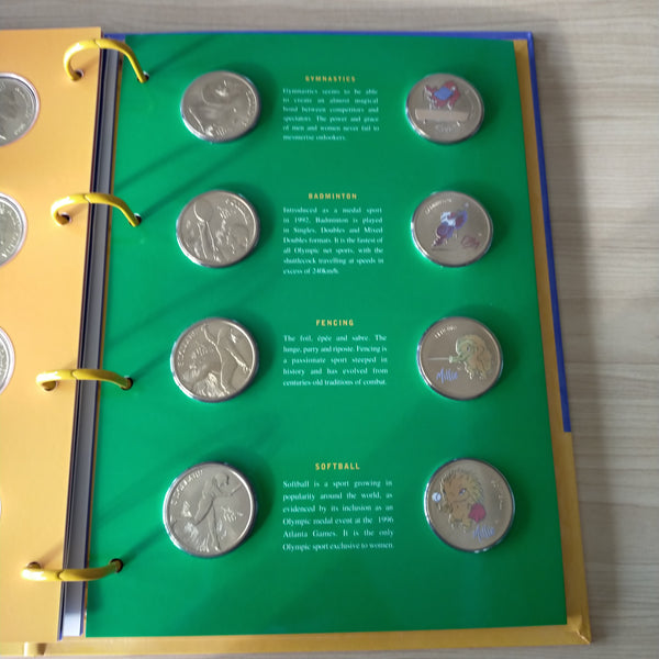 Australia 2000 Royal Australian Mint Perth Mint Sydney Olympics Mascot Medallion and Bronze Sports 56 Coin Set