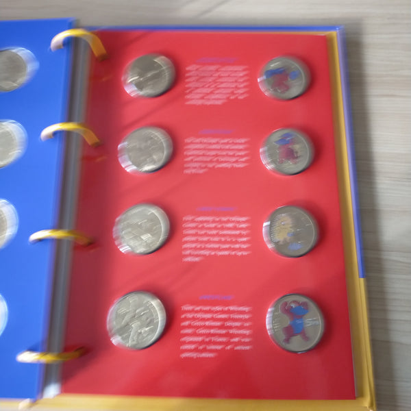 Australia 2000 Royal Australian Mint Perth Mint Sydney Olympics Mascot Medallion and Bronze Sports 56 Coin Set