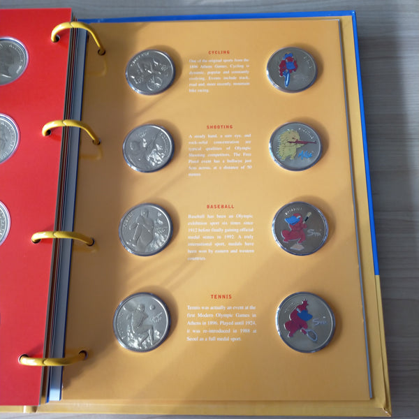 Australia 2000 Royal Australian Mint Perth Mint Sydney Olympics Mascot Medallion and Bronze Sports 56 Coin Set