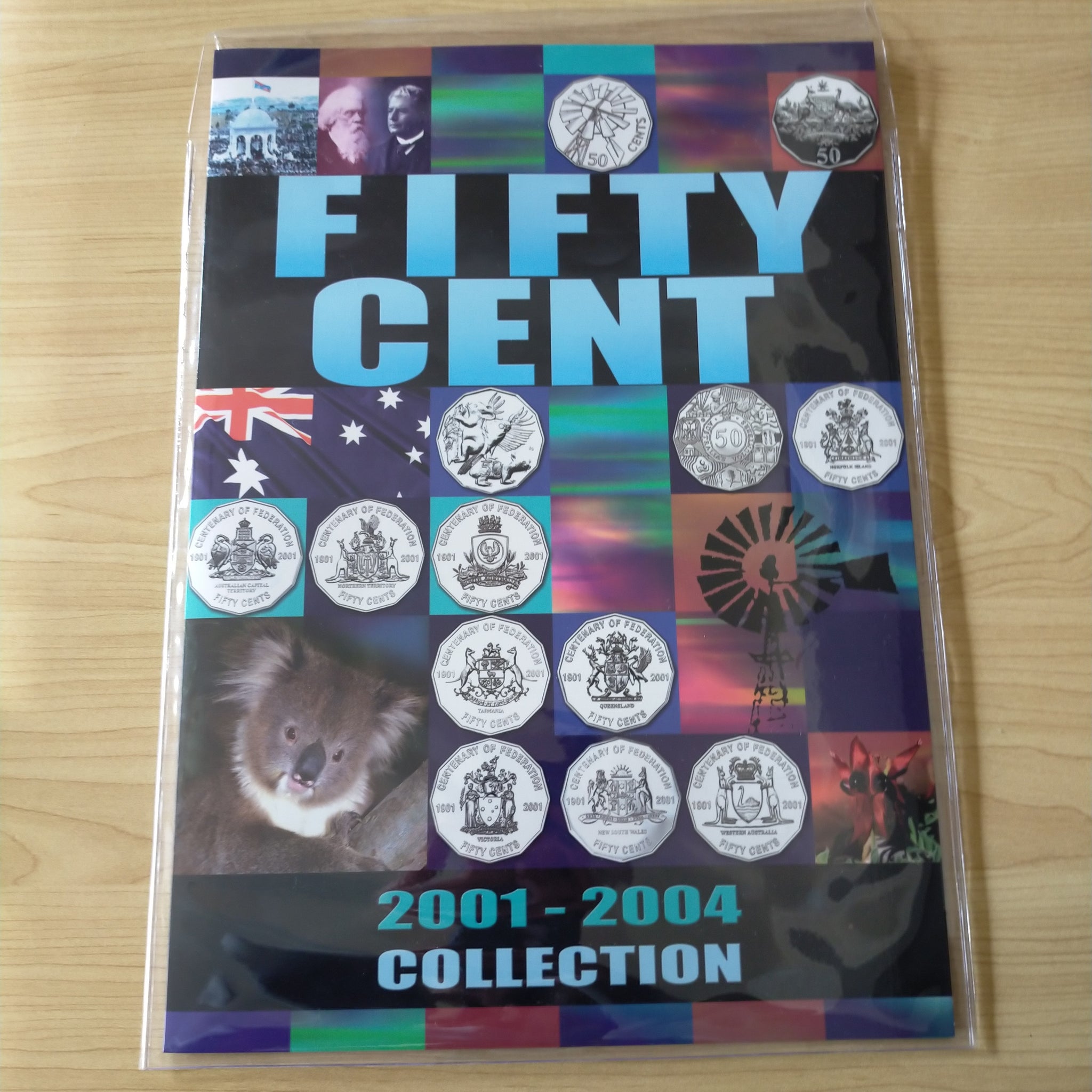Sherwood 2001-2004 50c Fifty Cent Coin Collection In Folder